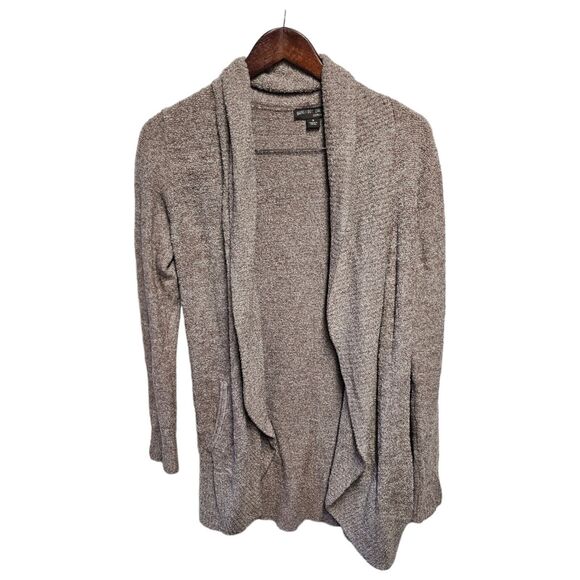 BAREFOOT DREAMS Cozy Chic Lite Circle Cardigan Sweater MEDIUM Beige - Picture 4 of 4